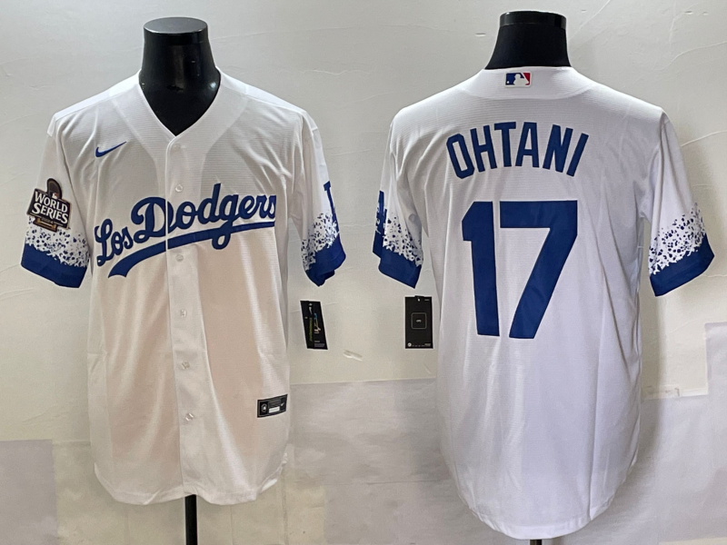 Men Los Angeles Dodgers 17 Ohtani white Nike MLB 2025 Jersey style 9